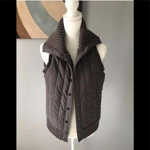 BCBG Maxazria Grey Button Vest (women's M)